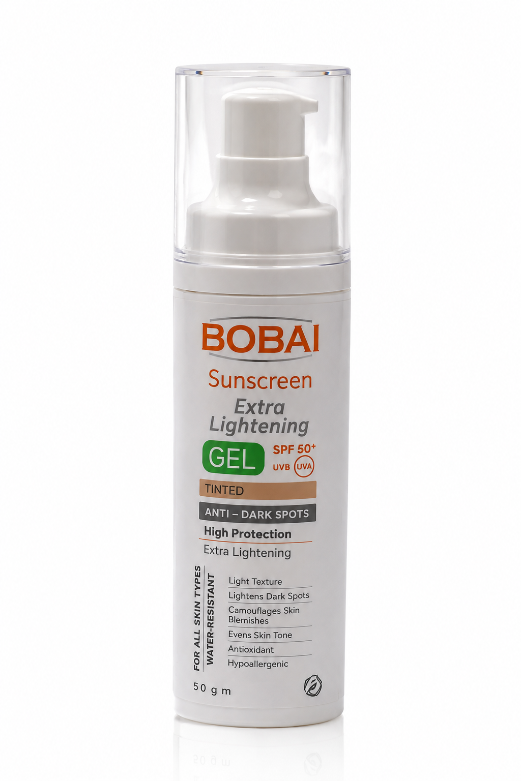 Sunscreen Gel Extra Lightening Tinted 50g (SPF50)