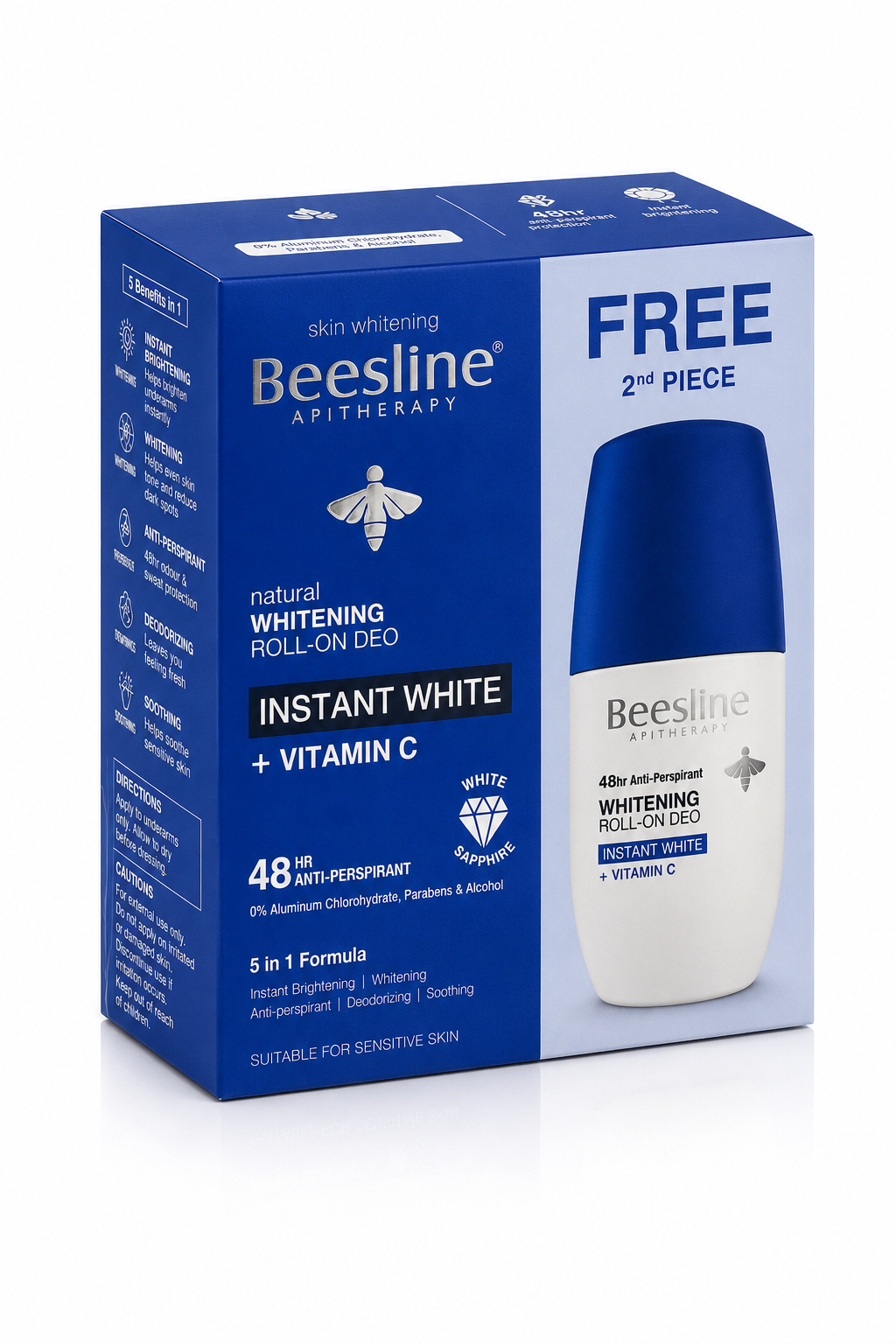 Beesline Roll-On Instant Brightening Vitamin C 50ml 1+1
