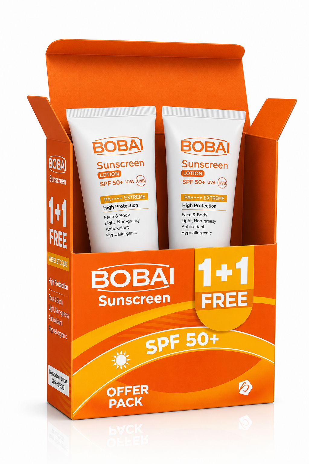 BOBAI Sunscreen Lotion (SPF50+) 120ml (1+1 offer)