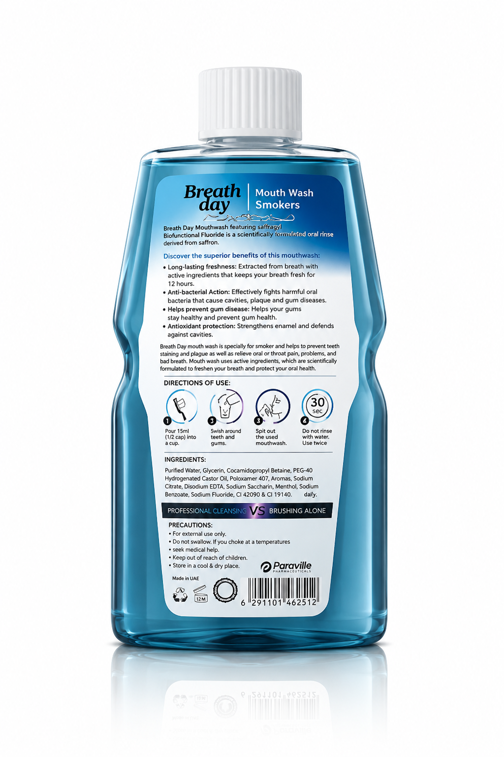 Breath Day Mouthwash for Smokers 300ml