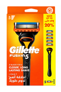 Gillette Fusion5 Men's Razor Handle With 5 Blades - SPECIAL OFFER