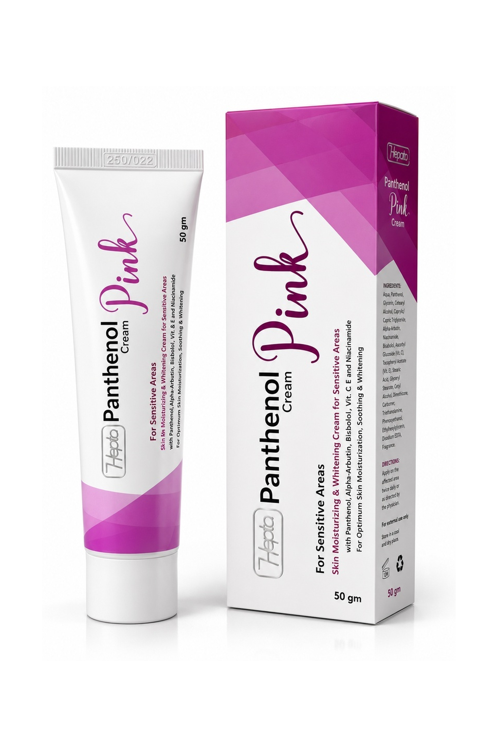 Hepta Panthenol Brightening Cream Pink Intimate Area 50g