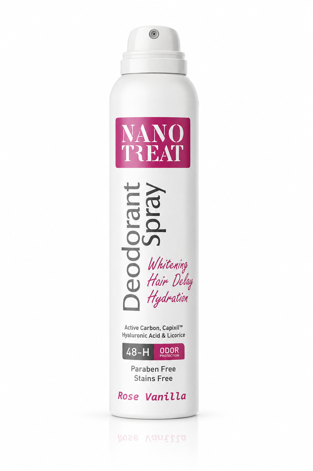 Nano Treat Deodorant Spray Rose Vanilla 150ml