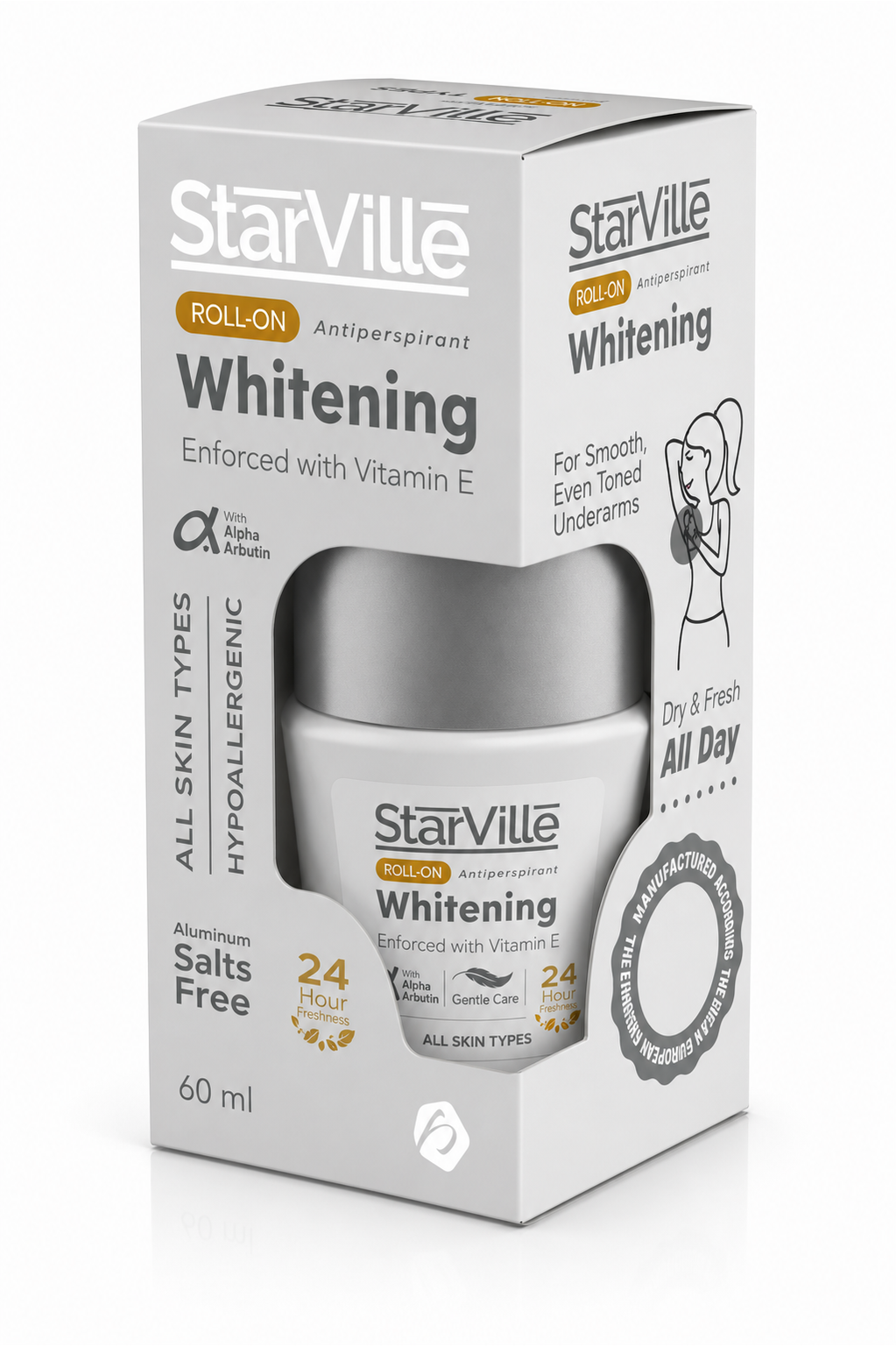 Starville Whitening Roll On Lavender Scent 60 ml