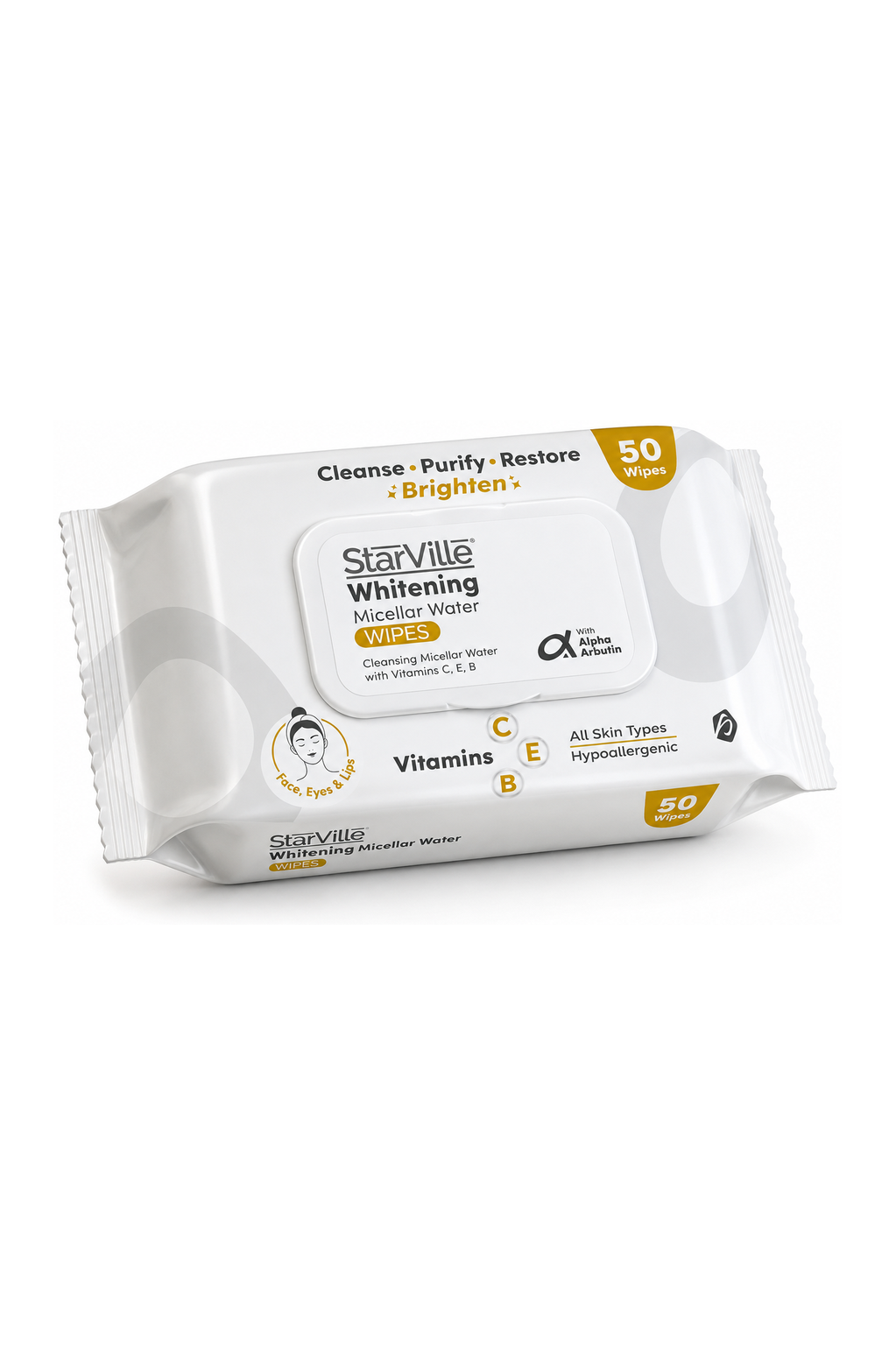 Starville Micellar Whitening Wipes