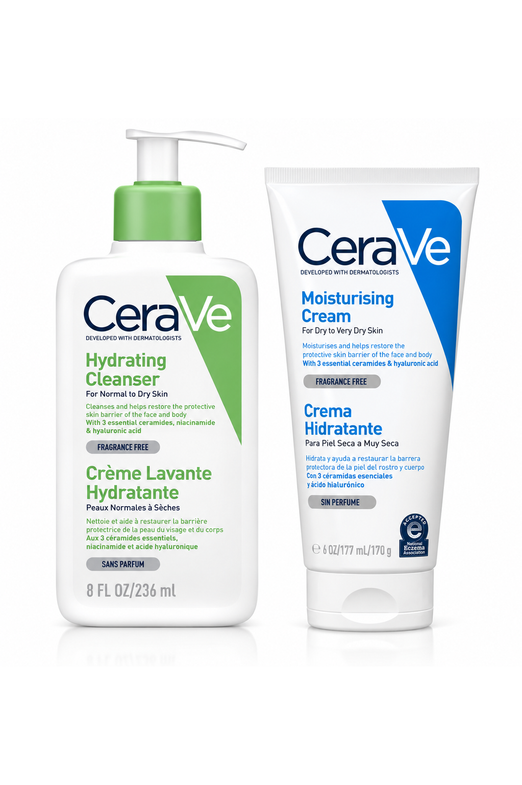 CeraVe Moisturising Cream 177ml and Hydrating Cleanser 236ml