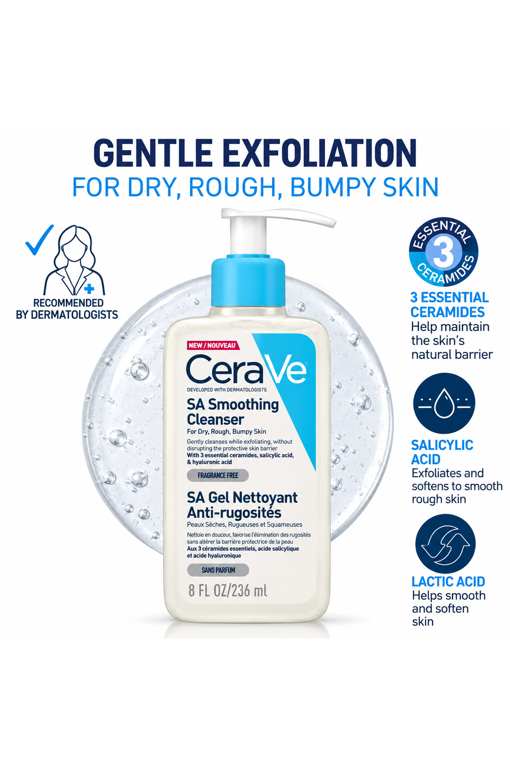 CeraVe SA Smoothing Cleanser 236ml