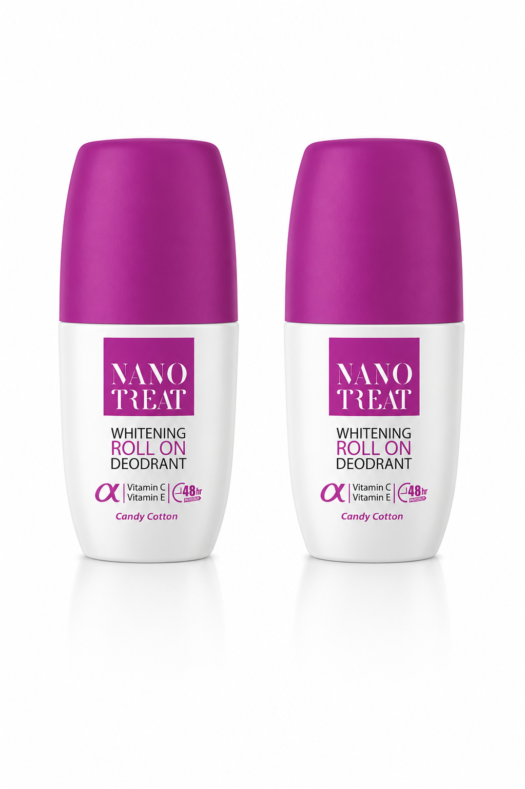 Nano Treat Roll-On Brightening Cotton Candy Scent (1+1) 50ml
