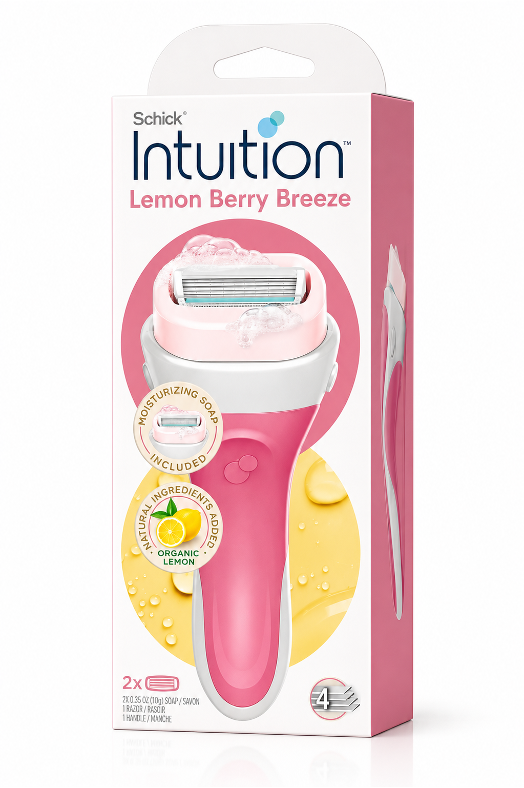 ماكينة حلاقة SCHICK Intuition Lemon Fresh + شفرتان