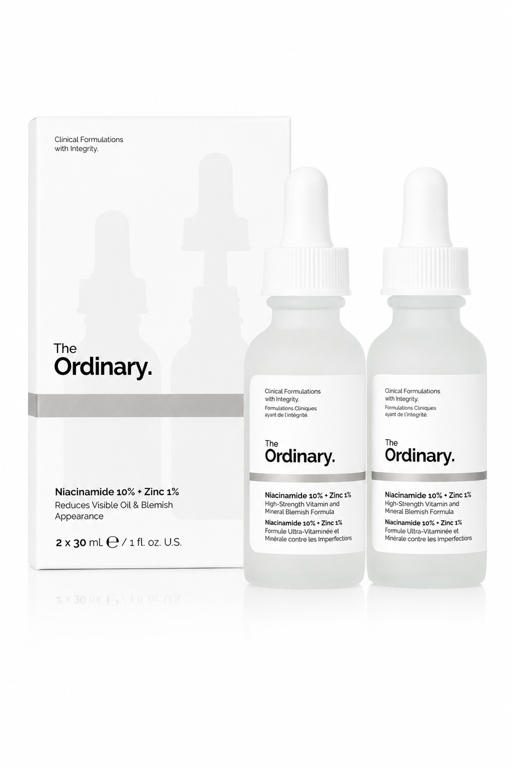 The Ordinary Skin Support Set Niacinamide+Hyaluronic 2x30ml