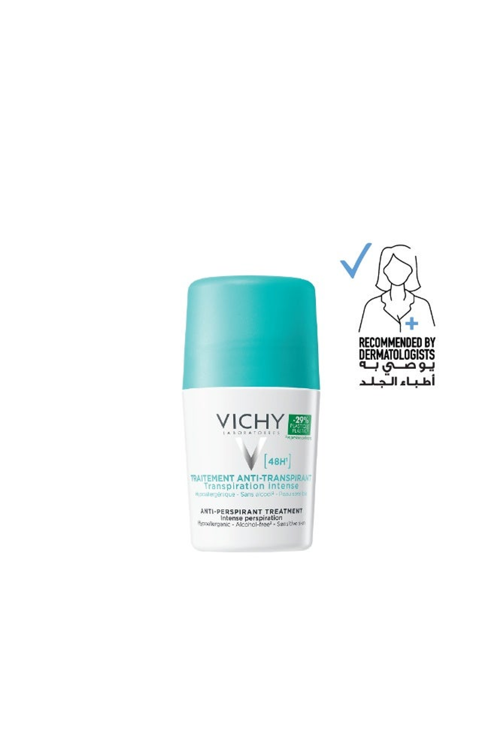 Vichy 48H Anti-Perspirant Intensive Treatment Deodorant 50ml - image 1